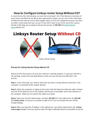 Ppt How To Configure Linksys Wifi Extender Powerpoint Presentation Free Download Id