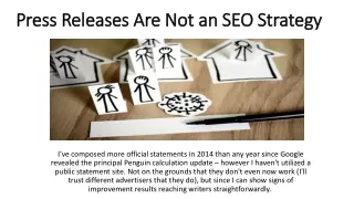 Press Releases Are Not an SEO Strategy