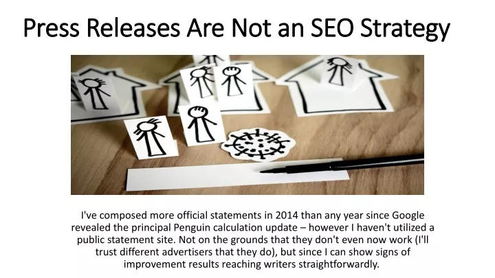 press releases are not an seo strategy