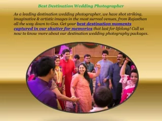 Best Destination Wedding Photographer
