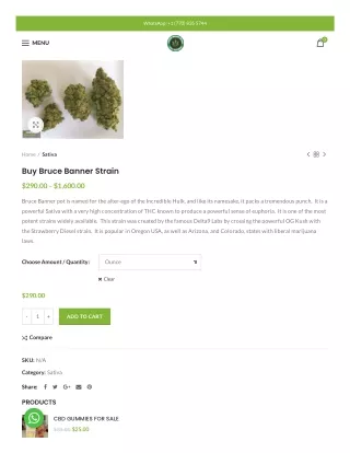 Buy Bruce Banner Marijuana Online – Buy Weed Online