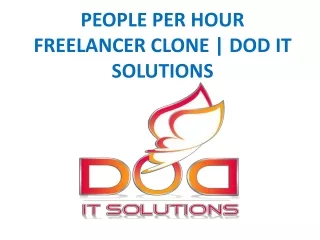 people per hour freelancer clone dod it solutions