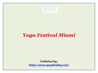 Yoga Festival Miami