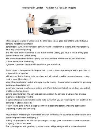relocating in london as easy as you can imagine