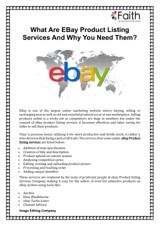 What Are EBay Product Listing Services And Why You Need Them?