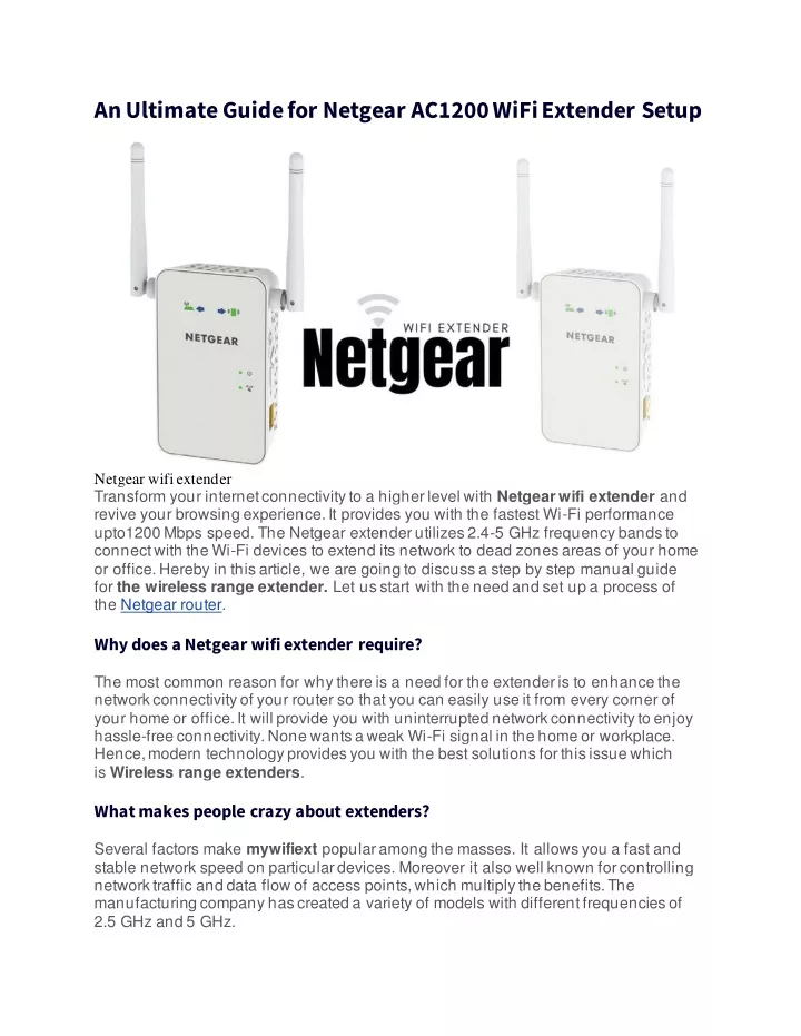 an ultimate guide for netgear ac1200 wifi