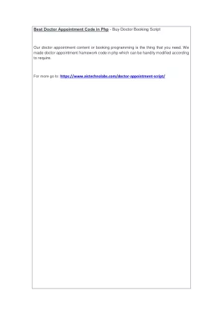 best doctor appointment code in php buy doctor