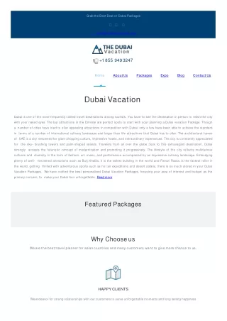 Dubai Honeymoon Packages | Dubai Family Holiday Packages | Thedubaivacation