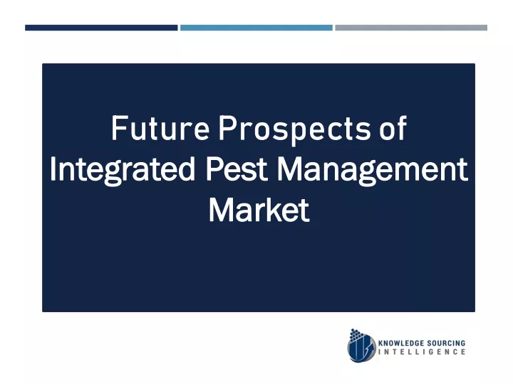 future prospects of integrated pest management