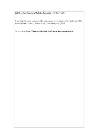 get the khan academy website template