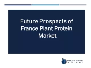 France Plant Protein Market Analysis By Knowledge Sourcing Intelligence