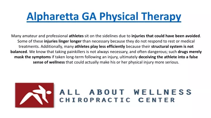 alpharetta ga physical therapy
