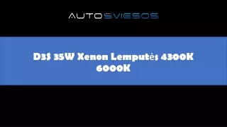 D3S 35W Xenon Lemputės 4300K 6000K