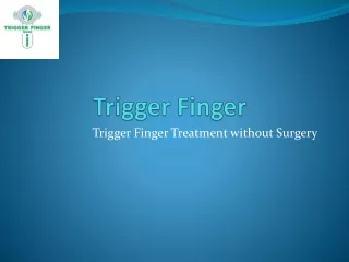 trigger finger treatment without surgery