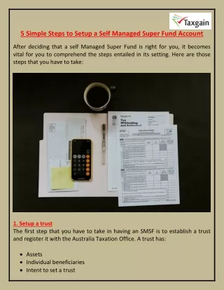 5 simple steps to setup a self managed super fund