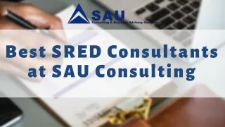 best sred consultants at sau consulting