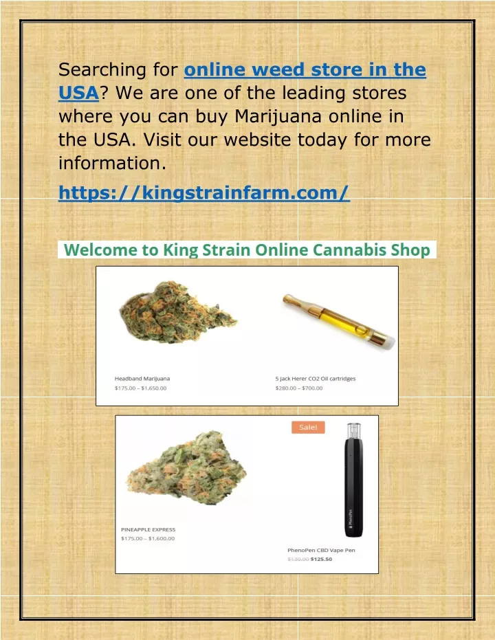 searching for online weed store