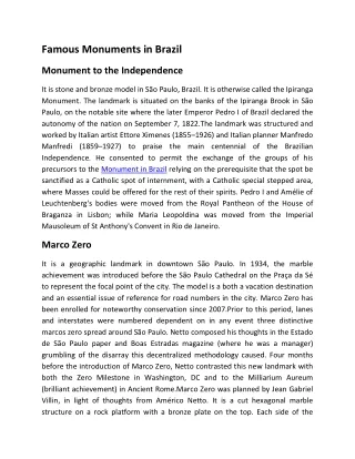 famous monuments in brazil