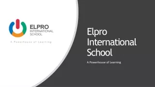 Elpro International Secondary School In Pune
