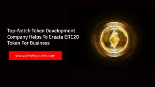top notch token development company helps