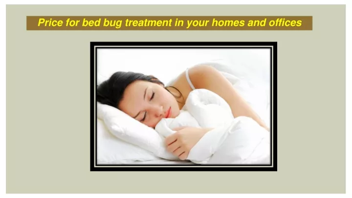 price for bed bug treatment in your homes