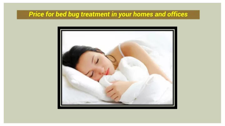 price for bed bug treatment in your homes