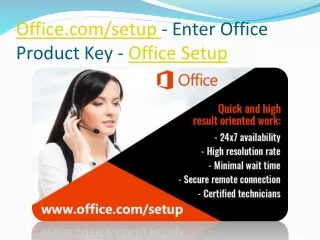 Office.com/setup - Enter Office Product Key - Office Setup