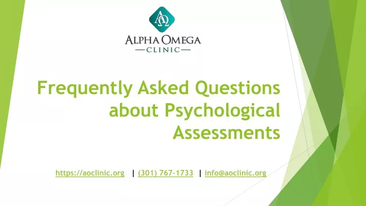 frequently asked questions about psychological assessments
