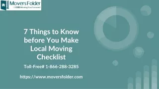 7 things to know before you make local moving checklist