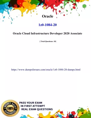 Get Real Oracle 1Z0-1084-20 Exam Questions answers - DumpsforSure