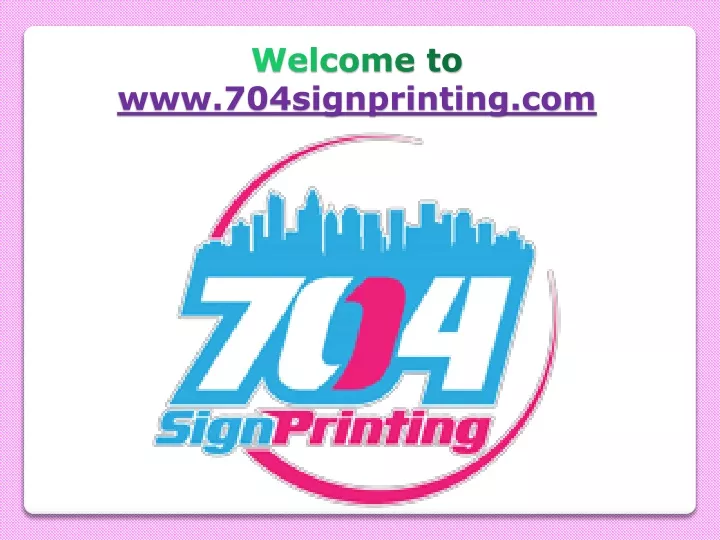 welcome to www 704signprinting com