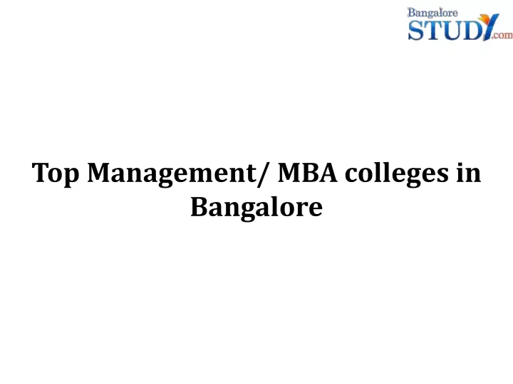top management mba colleges in bangalore