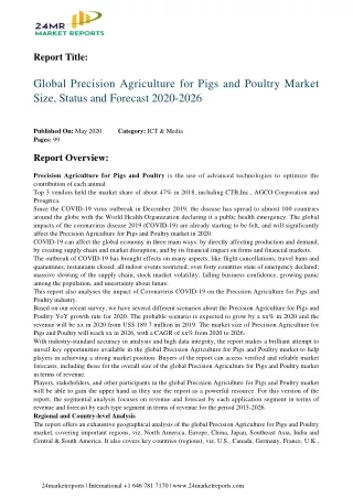 Precision Agriculture for Pigs and Poultry Market Size, Status and Forecast 2020-2026