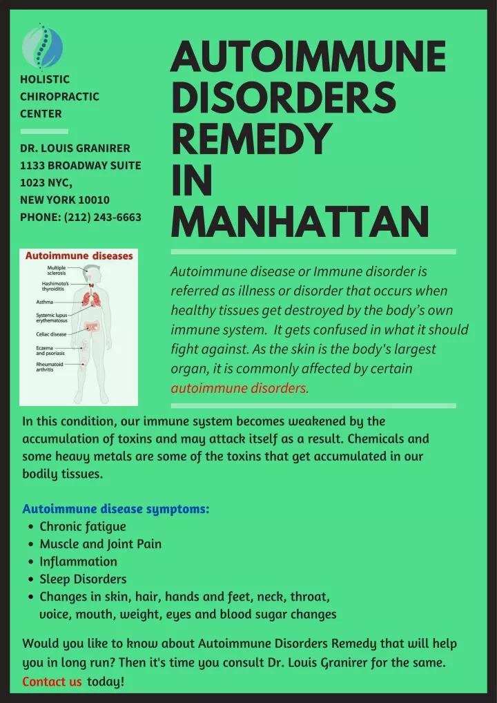 autoimmune disorders remedy in manhattan