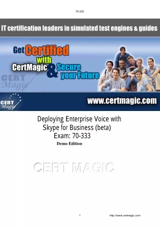 Pass Microsoft Deploying Enterprise Voice with Skype for Business 70-333 Exam with Guarantee
