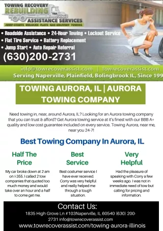 towing aurora il aurora towing company