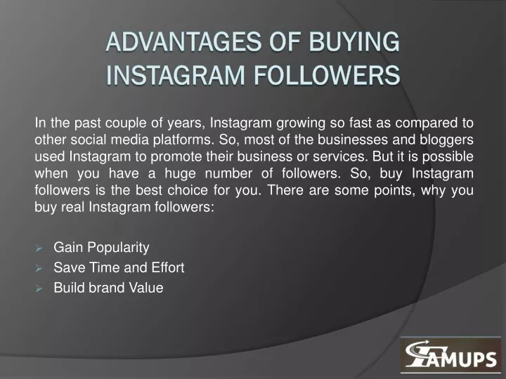 advantages of buying instagram followers