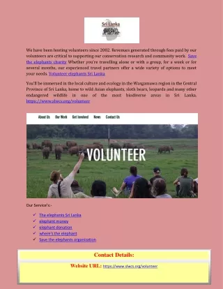 we have been hosting volunteers since 2002