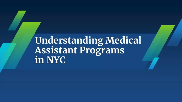 understanding medical assistant programs in nyc