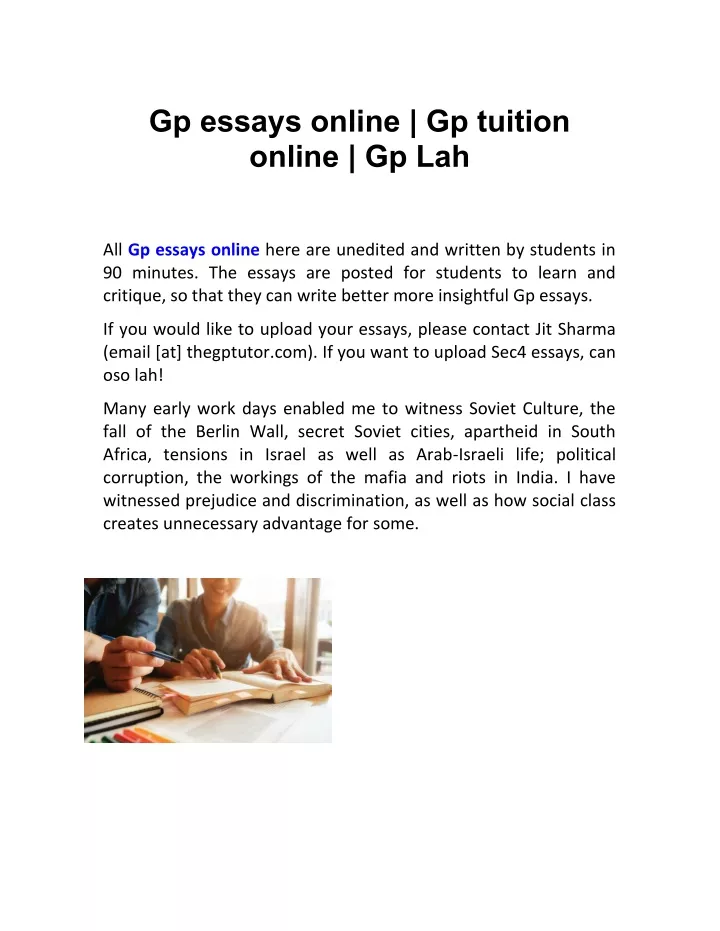 gp essays online gp tuition online gp lah
