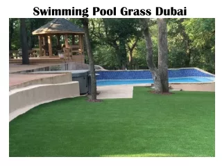 swimming pool grass dubai