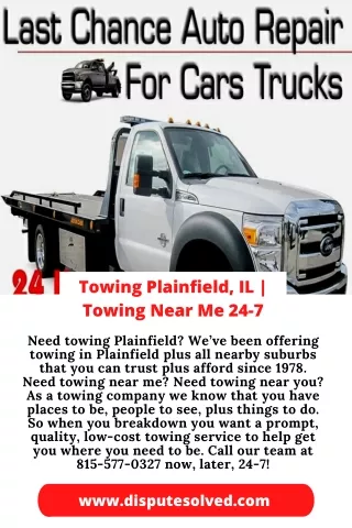 towing plainfield il towing near me 24 7
