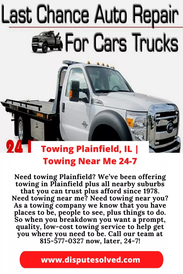 towing plainfield il towing near me 24 7