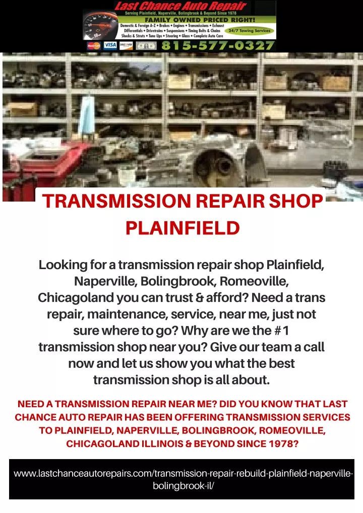 transmission repair shop