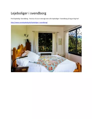 lejeboliger i svendborg