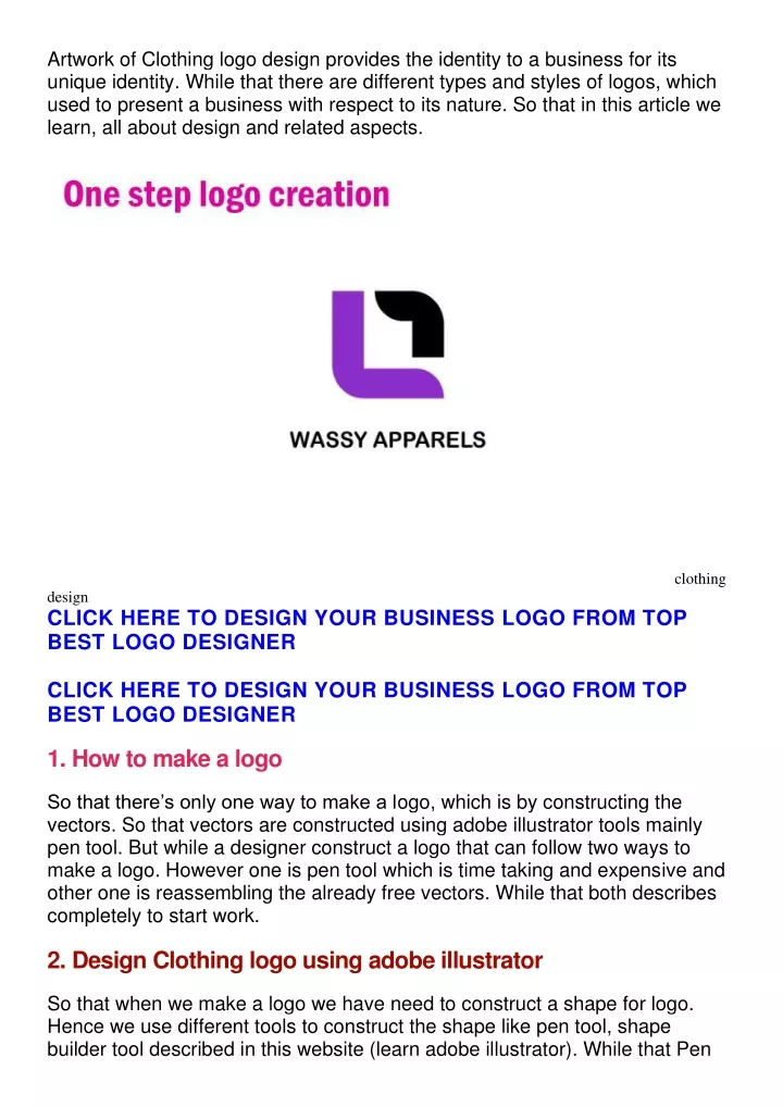 artwork of clothing logo design provides