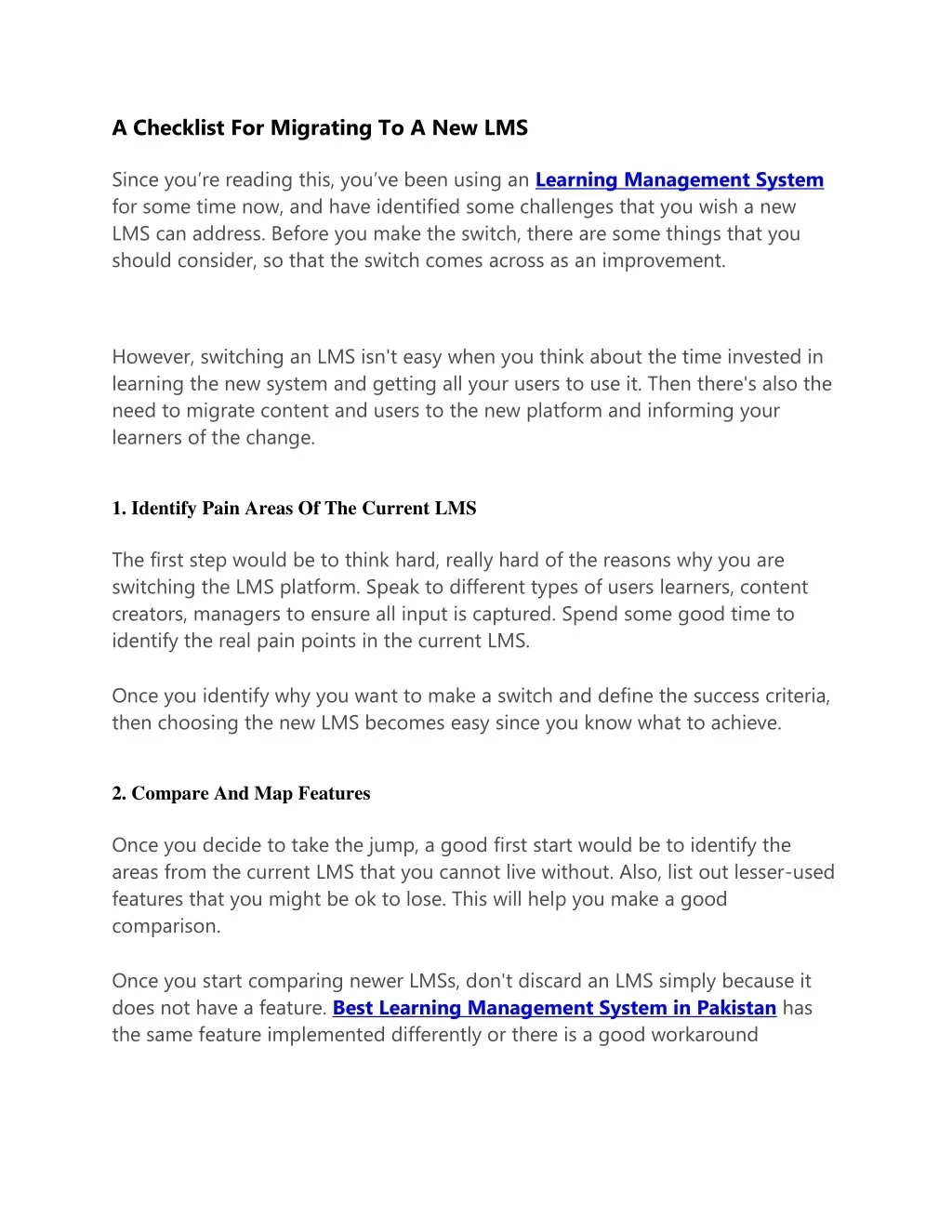 PPT - A Checklist For Migrating To A New LMS PowerPoint Presentation ...