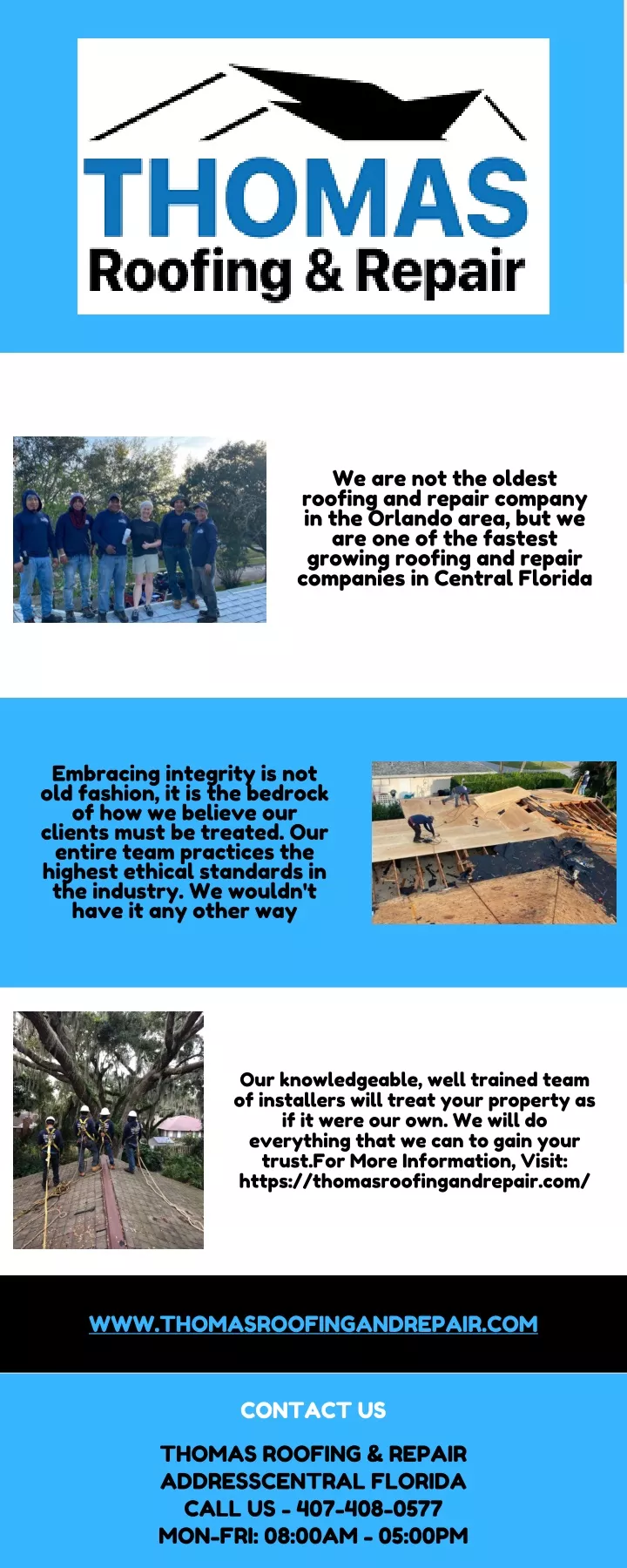 we are not the oldest roofing and repair company