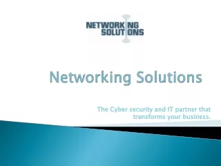 Networking Solutions