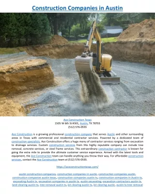 construction companies in austin